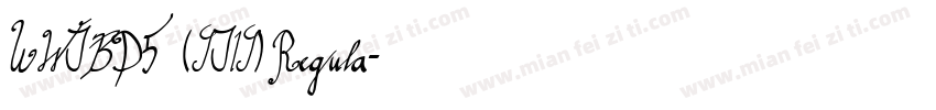 UWJBD5 (SJIS) Regula字体转换